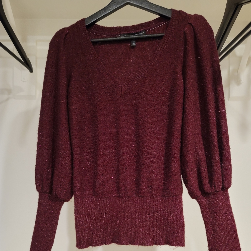 White House Black Market balloon sleeve sweater XXS